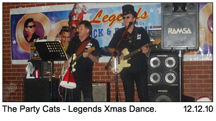 The Party Cats at Legends Xmas Dance 12.12.2010.