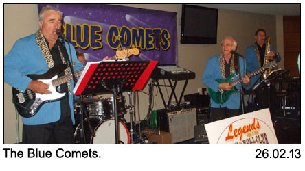 The Blue Comets at legends 26-02-2013.