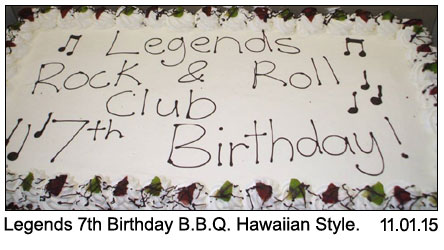 Legends 7th Birthday BBQ Hawaiian Style 11-01-2015.