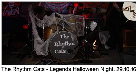 Rhythm Cats at Legends Halloween Theme Night 29-10-2016.