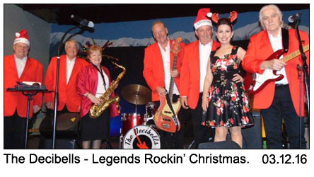 The Decibells at Legends Rockin’ Christmas 03-12-2016.