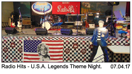 Radio Hits at U.S.A. Legends Theme Night 01-04-2017.