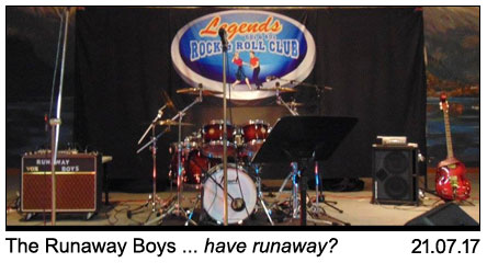 The Runaway Boys At Legends 21-07-2017.