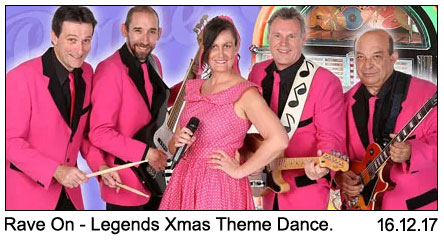 Legends Xmas Theme Dance With Rave On 16-12-2017.