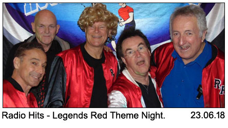 Radio Hits at Legends Red Theme Night 23-6-2018.