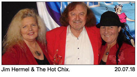 Jim Hermel and The Hot Chix at Legends 20-7-2018.