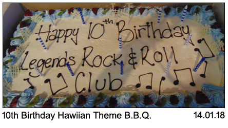 Legends 10th Birthday Hawiian Theme BBQ 14-1-2018.