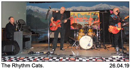 The Rhythm Cats at Legends 26-4-2019.