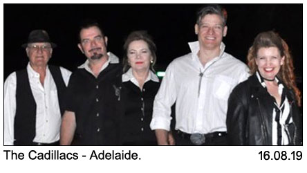 The Cadillacs - Adelaide at Legends 16-8-2019.