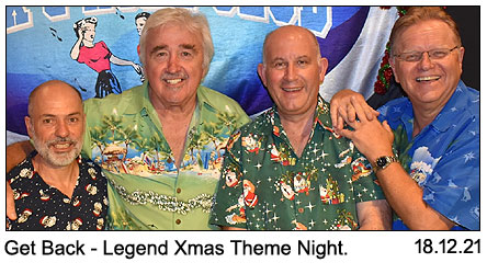 Get Back - Legend Xmas Theme Night 18-12-2021.