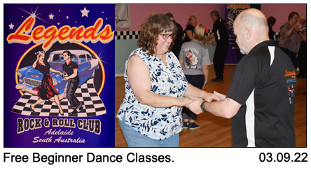 Legends Beginners Rock n Roll, Partner/Line Dance Lessons 3-9-202.