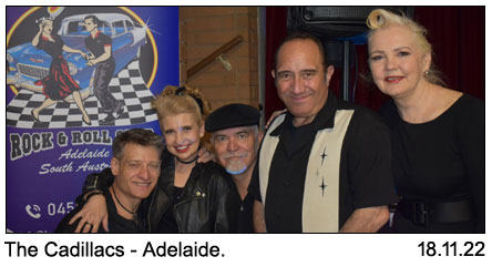 The Cadillacs - Adelaide With The Legends 18-11-2022.