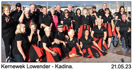 Legends Demo Team - Kernewek Lowender - Kadina 23-5-2023.