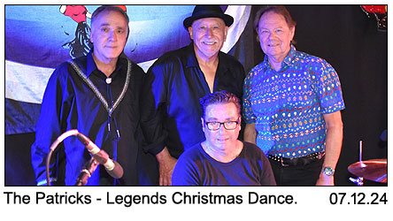 The Patricks at Legends Christmas Dance 07-12-2024.