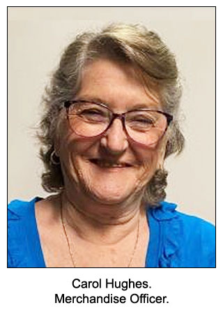 Carol Hughes, Merchandise Officer.