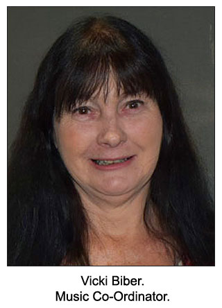 Vicki Biber, Music Coordinator.