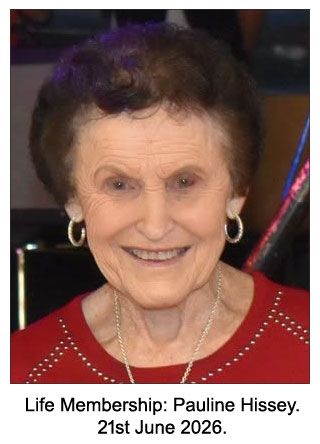 Legends Rock and Roll Club Life Membership: Pauline Hissey - June 21st 2026.