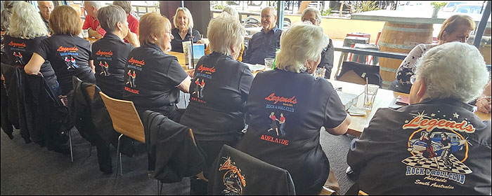 Legends Rock and Roll and Community Club merchandise.