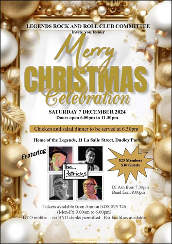 Legends Christmas Dinner Dance 07.12.2024.