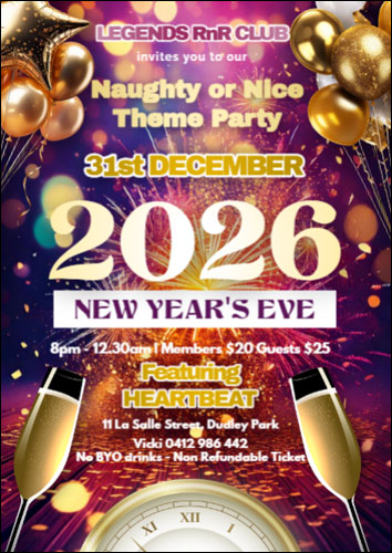 Legends New Years Eve Dance | 31st December 2026.